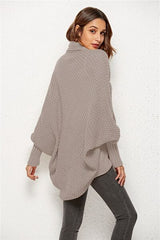 Open Front Batwing Sleeve Cardigan - Flyclothing LLC