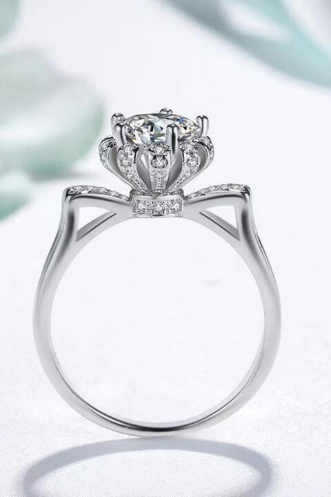 1 Carat Moissanite 925 Sterling Silver Ring - Flyclothing LLC