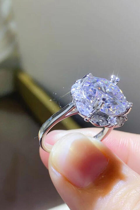 5 Carat Moissanite 925 Sterling Silver Ring - Flyclothing LLC