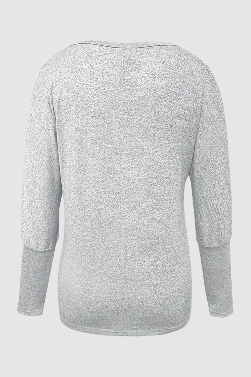 Cutout Round Neck Long Sleeve T-Shirt - Flyclothing LLC