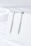 Elegant Moissanite 925 Sterling Silver Drop Earrings - Flyclothing LLC