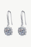 925 Sterling Silver Moissanite Hook Earrings - Flyclothing LLC