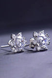 2 Carat Moissanite Floral Stud Earrings - Flyclothing LLC