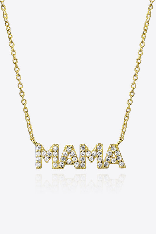 MAMA Zircon 925 Sterling Silver Necklace - Flyclothing LLC