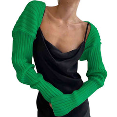 Long Sleeve Knit Bolero - Flyclothing LLC