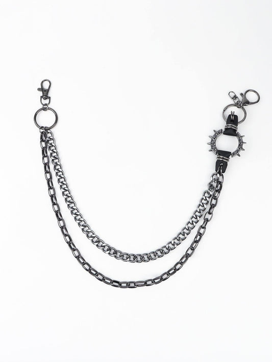 Punk Aluminium Chain Belt - Trendsi