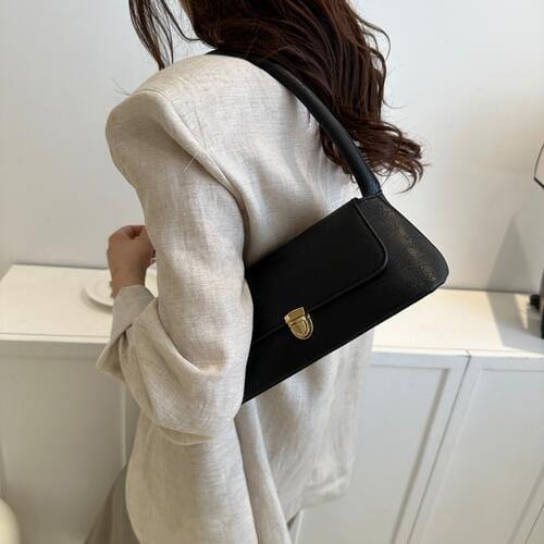 PU Leather Shoulder Bag - Trendsi