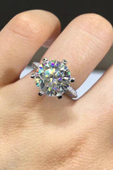 5 Carat  Moissanite 6-Prong Ring - Flyclothing LLC