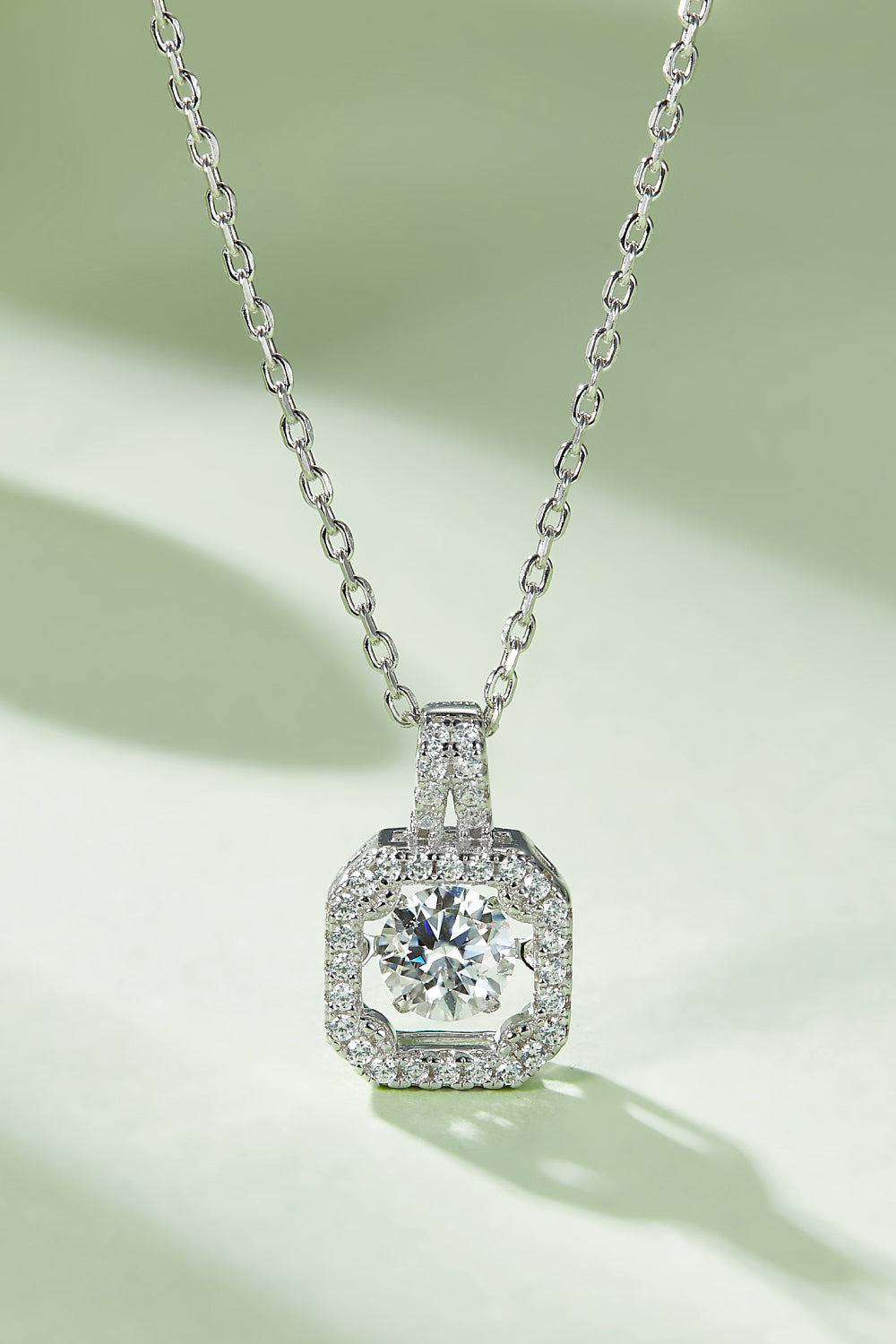 Moissanite 925 Sterling Silver Necklace - Flyclothing LLC