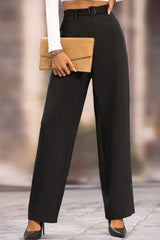 Long Loose Fit Straight Pants - Flyclothing LLC