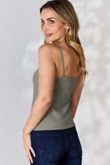 Basic Bae Full Size Round Neck Slim Cami - Flyclothing LLC