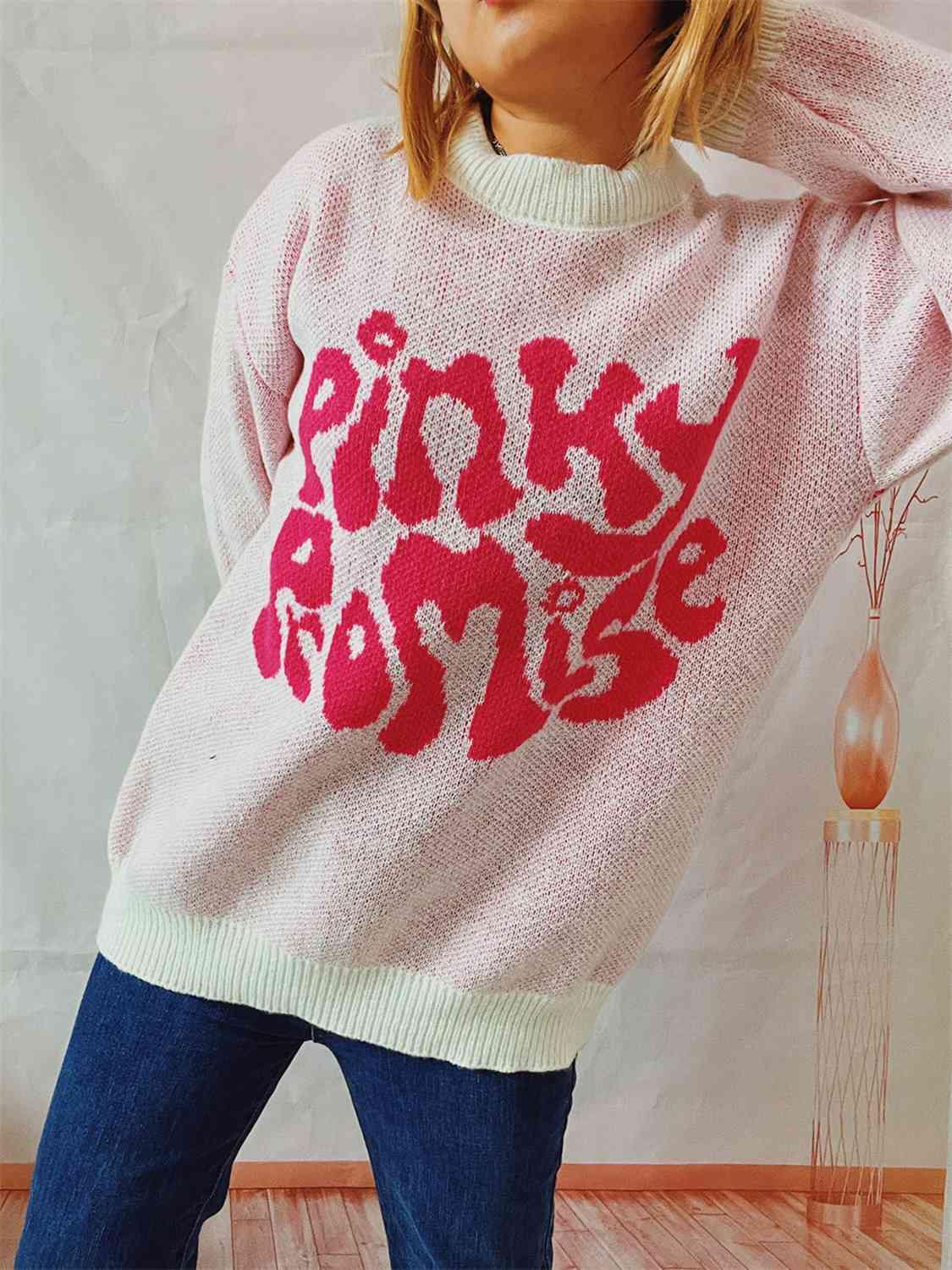 PINKY PROMISE Graphic Sweater - Flyclothing LLC