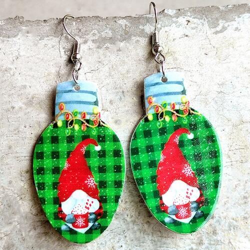 Christmas Themed Acrylic Dangle Earrings - Flyclothing LLC