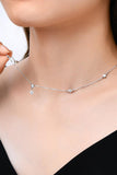 Moissanite 925 Sterling Silver Necklace - Flyclothing LLC