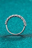 1 Carat Moissanite Half-Eternity Ring - Flyclothing LLC