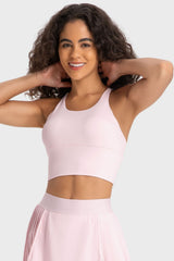 Crisscross Back Ladder Detail Sports Bra - Flyclothing LLC