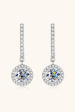 2 Carat Moissanite 925 Sterling Silver Drop Earrings - Flyclothing LLC