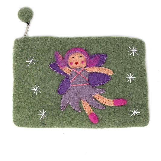 Hand Crafted Felt Starry Fairy Pouch - Flyclothing LLC