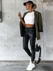 Drawstring Pants with Pockets - Trendsi