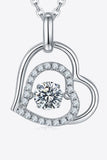 Moissanite Heart Pendant Necklace - Flyclothing LLC