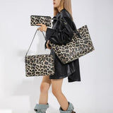 3-Piece Leopard PU Leather Bag Set - Flyclothing LLC