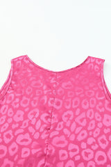 Sweet Days Leopard Round Neck Tank - Flyclothing LLC