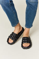 WILD DIVA Pyramid Stud Toe Band Footbed Sandals - Flyclothing LLC