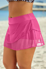 Full Size Layered Swim Skirt - Trendsi