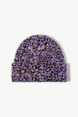 Leopard Pattern Cuffed Beanie - Trendsi