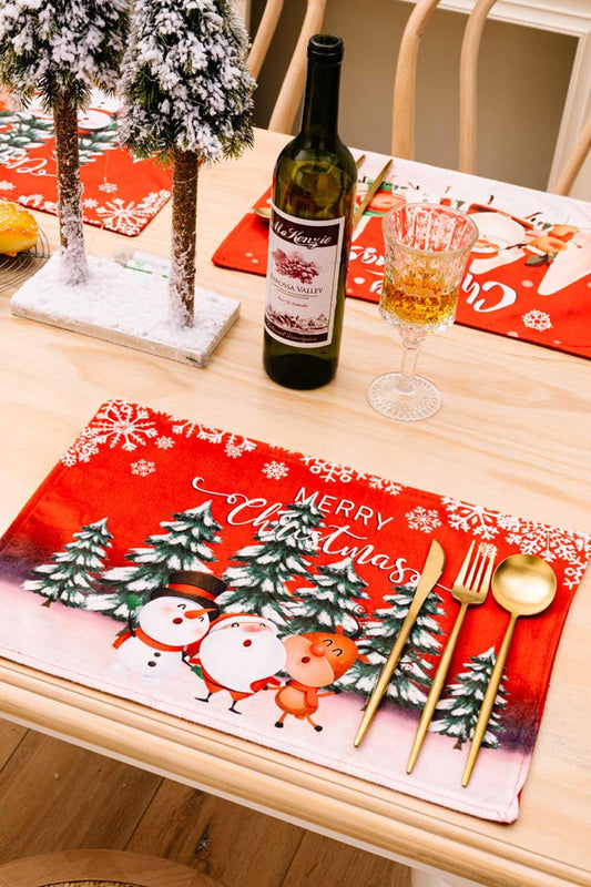 4-Pack Christmas Placemats - Flyclothing LLC