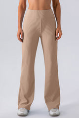 High Waist Straight Active Pants - Flyclothing LLC