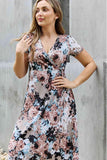 Heimish Give Me Roses Full Size Floral Maxi Wrap Dress - Flyclothing LLC