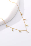 18K Gold Plated Multi-Charm Chain Necklace - Flyclothing LLC