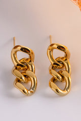 Stainless Steel Chain Earrings - Flyclothing LLC