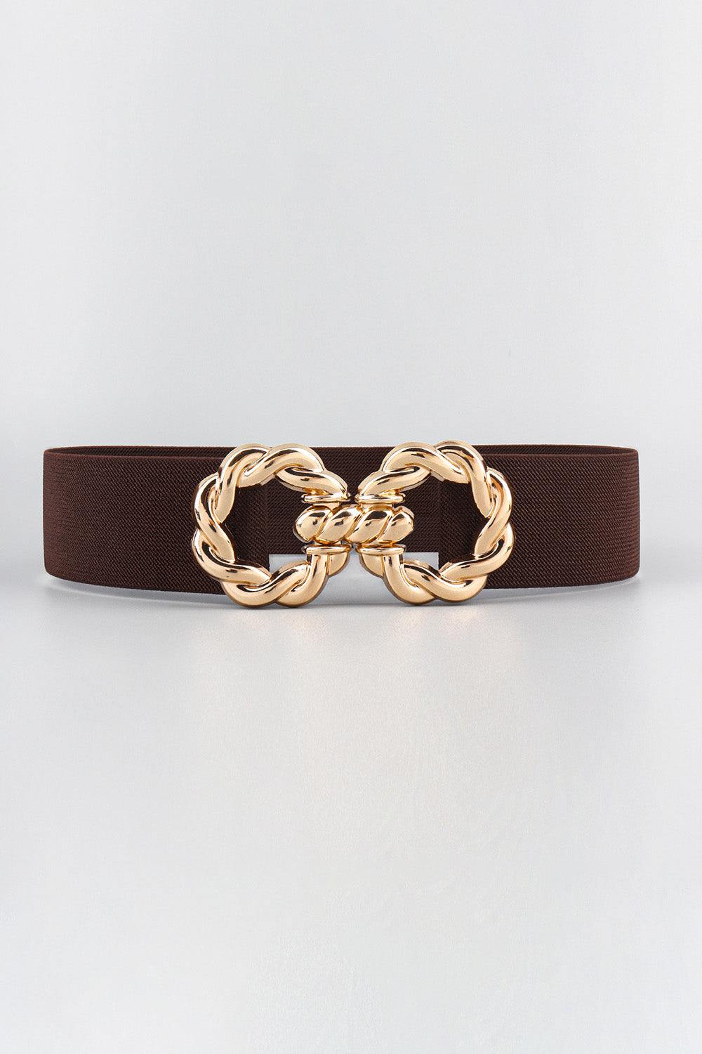 Zinc Alloy Buckle Elastic Belt - Flyclothing LLC