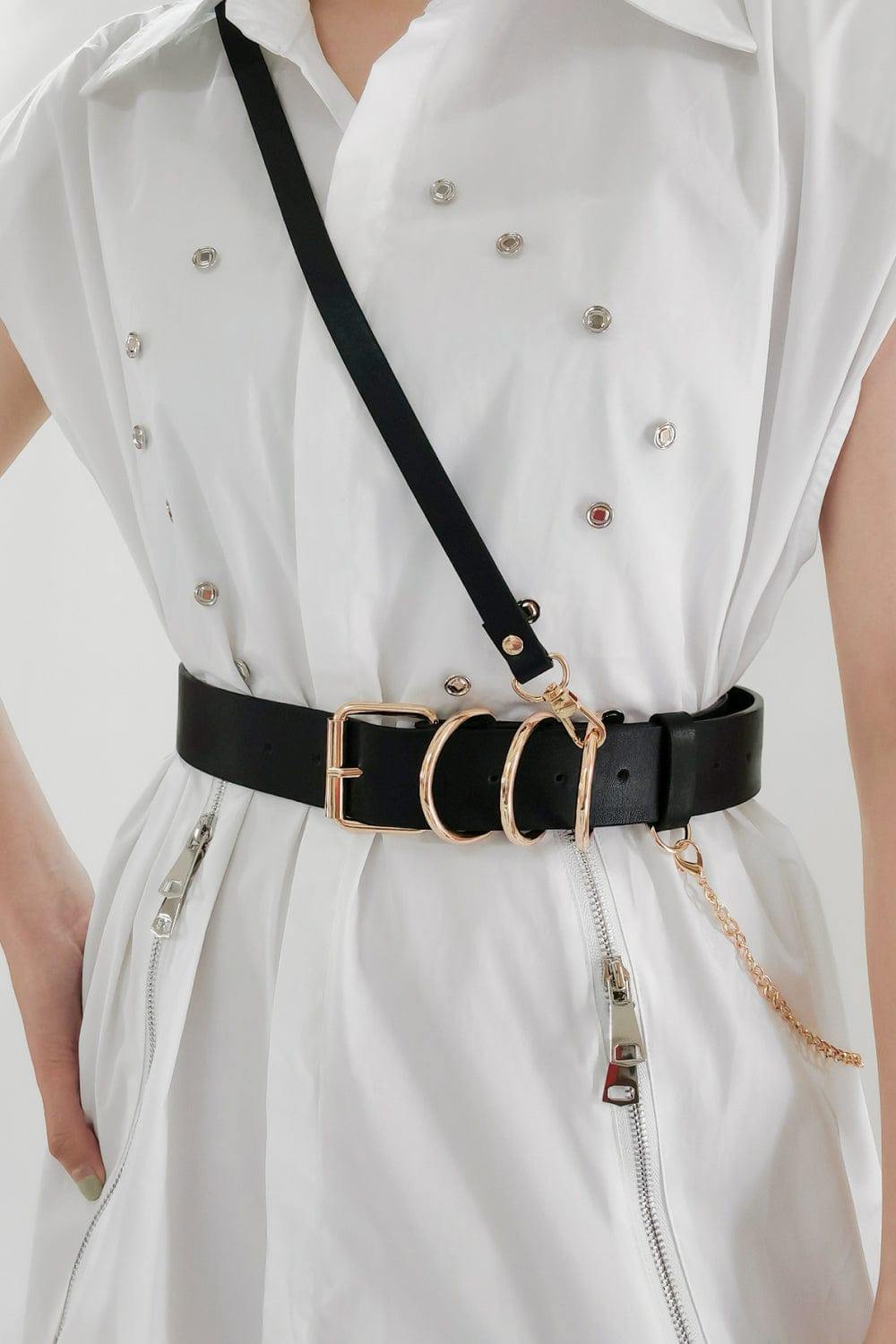 Punk PU Belt - Trendsi