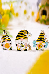 3-Pack Bee Wood Gnome Ornaments - Flyclothing LLC