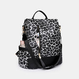 Leopard PU Leather Backpack Bag - Flyclothing LLC