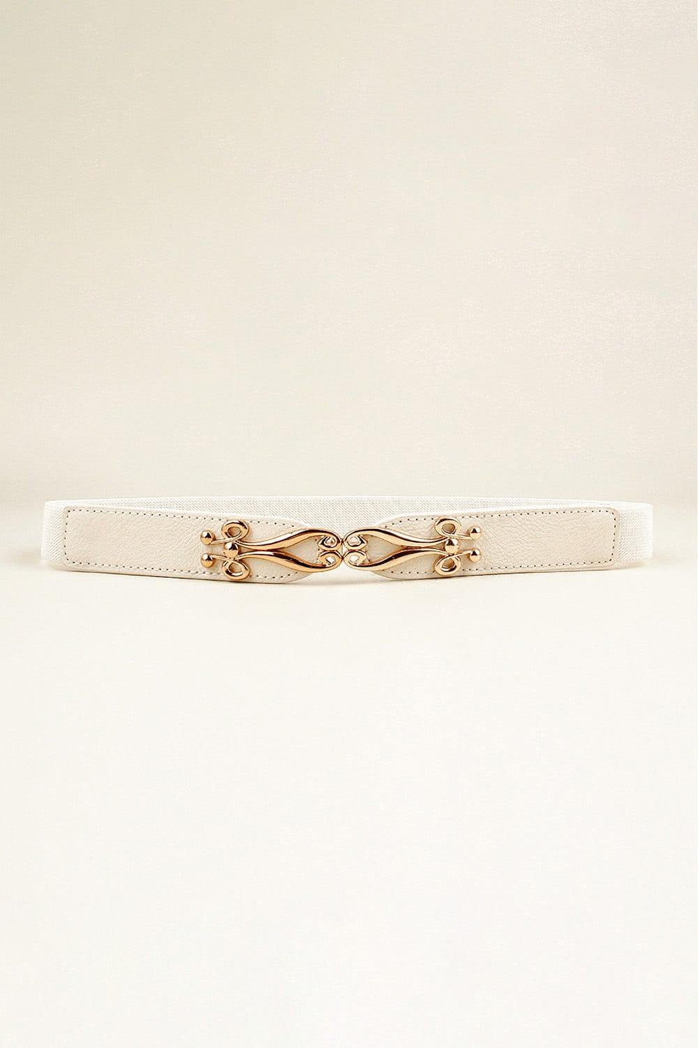 Alloy Buckle Elastic Belt - Trendsi