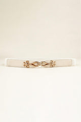 Alloy Buckle Elastic Belt - Trendsi