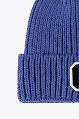 Letter C Patch Cuffed Beanie - Trendsi