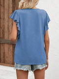 Notched Cap Sleeve T-Shirt - Flyclothing LLC