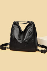 PU Leather Shoulder Bag - Trendsi