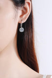 925 Sterling Silver Moissanite Hook Earrings - Flyclothing LLC