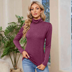 Turtleneck Long Sleeve T-Shirt - Flyclothing LLC