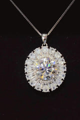 5 Carat Moissanite 925 Sterling Silver Necklace - Flyclothing LLC