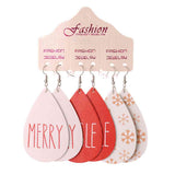 Christmas PU Earrings Set - Flyclothing LLC