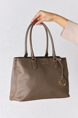 David Jones Structured Leather Handbag - Flyclothing LLC