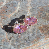 Alamode Sterling Silver Earrings with AAA Grade CZ in Pink - Alamode