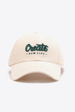 CREATE NEW LIFE Adjustable Cotton Baseball Cap - Trendsi